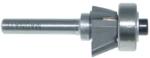 Magnate 3202 Bevel Trim With Bearing Router Bit - 22 Degree; 3 Flute; 3/8" Cutting Height; 1/4" Shank Diameter; 1-1/4" Shank Length; Comes with a Magnate BR-04 bearing.