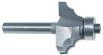 Magnate 3451 Classic Double Round Over Router Bit - 5/32" Radius; 1/2" Cutting Length;  1/4" Shank Diameter;  1-1/8" Overall Diameter; 1-1/4" Shank Length; BR-03 Bearing