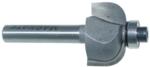 MAGNATE 1001 Cove Carbide Tipped Router Bit - 1/4" Radius; 1/4" Shank Diameter; 3/8" Cutting Length; 7/8" Overall Diameter; 1-1/4" Shank Length; Comes with a Magnate BR-02 bearing.; 2-Flute Carbide Tipped