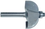 MAGNATE 1003 Cove Carbide Tipped Router Bit - 1/2" Radius; 1/4" Shank Diameter; 5/8" Cutting Length; 1-3/8" Overall Diameter; 1-1/4" Shank Length; Comes with a Magnate BR-02 bearing.; 2-Flute Carbide Tipped