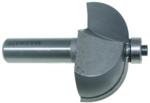 MAGNATE 1008 Cove Carbide Tipped Router Bit - 3/4" Radius; 1/2" Shank Diameter; 7/8" Cutting Length; 2" Overall Diameter; 1-1/2" Shank Length; Comes with a Magnate BR-03 bearing.; 2-Flute Carbide Tipped