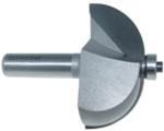 MAGNATE 1009 Cove Carbide Tipped Router Bit - 1" Radius; 1/2" Shank Diameter; 1-1/8" Cutting Length; 2-1/2" Overall Diameter; 1-1/2" Shank Length; Comes with a Magnate BR-03 bearing.; 2-Flute Carbide Tipped