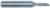 MAGNATE 101 Straight 1-Flute Router Bit - 1/8" Cutting Diameter; 1/2" Cutting Length; 1/4" Shank Diameter; 1-1/4" Shank Length; Carbide Tipped, Non-Plunging
