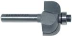 MAGNATE 1021 Cove Carbide Tipped Router Bit - 5/16" Radius; 1/4" Shank Diameter; 1/2" Cutting Length; 1" Overall Diameter; 1-1/4" Shank Length; Comes with a Magnate BR-02 bearing.; 2-Flute Carbide Tipped