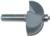 MAGNATE 1024 Cove Carbide Tipped Router Bit - 7/8" Radius; 1/2" Shank Diameter; 1" Cutting Length; 2-1/4" Overall Diameter; 1-1/2" Shank Length; Comes with a Magnate BR-03 bearing.; 2-Flute Carbide Tipped