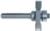 MAGNATE 1103 Slot Cutter Router Bit - 1/4" Cutting Length; 1/4" Shank Diameter; 3/8" Cutting Depth; 1-1/4" Shank Length; 1-1/4" Overall Diameter; 2-Flute Carbide Tipped