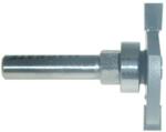 MAGNATE 1146 Slot Cutter Router Bit with Top-Mounted Bearing - 3/16" Cutting Length; 5/16" Cutting Depth; 1/4" Shank Diameter; 1-1/2" Shank Length; 1-1/4" Overall Diameter; 2-Flute Carbide Tipped
