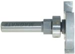 MAGNATE 1147 Slot Cutter Router Bit with Top-Mounted Bearing - 1/4" Cutting Length; 7/16" Cutting Depth; 1/4" Shank Diameter; 1-1/2" Shank Length; 1-1/2" Overall Diameter; 2-Flute Carbide Tipped