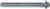 MAGNATE 1171 Face-Inlay Extended Shank Router Bit - 1/8" Cutting Height; 5" Shank Length; 1/2" Shank Diameter; 7/8" Overall Diameter; 2-Flute Carbide Tipped