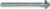 MAGNATE 1173 Face-Inlay Extended Shank Router Bit - 1/4" Cutting Height; 5" Shank Length; 1/2" Shank Diameter; 7/8" Overall Diameter; 2-Flute Carbide Tipped