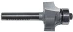 MAGNATE 1201 Corner Rounding/Beading Router Bit - 3/16" Radius; 3/8" Cutting Length; 1/4" Shank Diameter; 7/8" Overall Diameter; 1-1/4" Shank Length; 2-Flute Carbide Tipped, AKA Round Over router bit