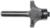 MAGNATE 1203 Corner Rounding/Beading Router Bit - 5/16" Radius; 1/2" Cutting Length; 1/4" Shank Diameter; 1-1/8" Overall Diameter; 1-1/4" Shank Length; 2-Flute Carbide Tipped, AKA Round Over router bit