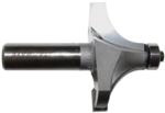 MAGNATE 1212 Corner Rounding/Beading Router Bit - 3/4" Radius; 1" Cutting Length; 1/2" Shank Diameter; 2" Overall Diameter; 1-1/2" Shank Length; 2-Flute Carbide Tipped, AKA Round Over router bit