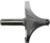 MAGNATE 1215 Corner Rounding/Beading Router Bit - 1-1/4" Radius; 1-1/2" Cutting Length; 1/2" Shank Diameter; 3" Overall Diameter; 1-1/2" Shank Length; 2-Flute Carbide Tipped, AKA Round Over router bit