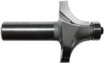 MAGNATE 1244 Corner Rounding/Beading Router Bit - 9/16" Radius; 13/16" Cutting Length; 1/2" Shank Diameter; 1-5/8" Overall Diameter; 1-1/2" Shank Length; 2-Flute Carbide Tipped, AKA Round Over router bit