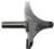MAGNATE 1249 Corner Rounding/Beading Router Bit - 1-3/8" Radius; 1-5/8" Cutting Length; 1/2" Shank Diameter; 3-1/4" Overall Diameter; 1-1/2" Shank Length; 2-Flute Carbide Tipped, AKA Round Over router bit