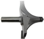 MAGNATE 1249 Corner Rounding/Beading Router Bit - 1-3/8" Radius; 1-5/8" Cutting Length; 1/2" Shank Diameter; 3-1/4" Overall Diameter; 1-1/2" Shank Length; 2-Flute Carbide Tipped, AKA Round Over router bit