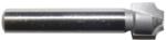 MAGNATE 1251 Plunge Flat Roundover Router Bit - 3/32" Radius; 3/16" Small Diameter; 1/4" Shank Diameter; 5/16" Cutting Length; 1-1/4" Shank Length; 2-Flute Carbide Tipped