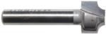 MAGNATE 1252 Plunge Flat Roundover Router Bit - 1/8" Radius; 1/4" Small Diameter; 1/4" Shank Diameter; 3/8" Cutting Length; 1-1/4" Shank Length; 2-Flute Carbide Tipped