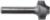 MAGNATE 1253 Plunge Flat Roundover Router Bit - 3/16" Radius; 1/4" Small Diameter; 1/4" Shank Diameter; 7/16" Cutting Length; 1-1/4" Shank Length; 2-Flute Carbide Tipped