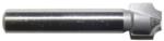 MAGNATE 1254 Plunge Flat Roundover Router Bit - 1/4" Radius; 1/4" Small Diameter; 1/4" Shank Diameter; 1/2" Cutting Length; 1-1/4" Shank Length; 2-Flute Carbide Tipped