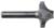 MAGNATE 1255 Plunge Flat Roundover Router Bit - 5/16" Radius; 1/4" Small Diameter; 1/4" Shank Diameter; 1/2" Cutting Length; 1-1/4" Shank Length; 2-Flute Carbide Tipped