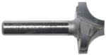 MAGNATE 1255 Plunge Flat Roundover Router Bit - 5/16" Radius; 1/4" Small Diameter; 1/4" Shank Diameter; 1/2" Cutting Length; 1-1/4" Shank Length; 2-Flute Carbide Tipped