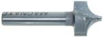 MAGNATE 1256 Plunge Flat Roundover Router Bit - 1/4" Radius; 1/8" Small Diameter; 1/4" Shank Diameter; 1/2" Cutting Length; 1-1/4" Shank Length; 2-Flute Carbide Tipped