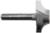 MAGNATE 1265 Plunge Flat Roundover Router Bit - 5/16" Radius; 1/2" Small Diameter; 1/4" Shank Diameter; 1/2" Cutting Length; 1-1/4" Shank Length; 2-Flute Carbide Tipped