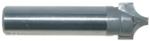 MAGNATE 1268 Plunge Flat Roundover Router Bit - 1/4" Radius; 1/8" Small Diameter; 1/2" Shank Diameter; 1/2" Cutting Length; 2" Shank Length; 2-Flute Carbide Tipped