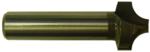 MAGNATE 1275 Plunge Flat Roundover Router Bit - 5/16" Radius; 1/4" Small Diameter; 1/2" Shank Diameter; 9/16" Cutting Length; 2" Shank Length; 2-Flute Carbide Tipped