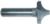 MAGNATE 1278 Plunge Flat Roundover Router Bit - 1/2" Radius; 1/4" Small Diameter; 1/2" Shank Diameter; 3/4" Cutting Length; 2" Shank Length; 2-Flute Carbide Tipped
