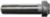 MAGNATE 1282 Plunge Flat Roundover Router Bit - 1/8" Radius; 1/2" Small Diameter; 1/2" Shank Diameter; 3/8" Cutting Length; 2" Shank Length; 2-Flute Carbide Tipped