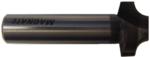 MAGNATE 1284 Plunge Flat Roundover Router Bit - 1/4" Radius; 7/16" Small Diameter; 1/2" Shank Diameter; 1/2" Cutting Length; 2" Shank Length; 2-Flute Carbide Tipped