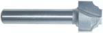 MAGNATE 1291 Classic Plunge Beading Router Bit - 5/64" Radius; 1/2" Cutting Diameter; 3/8" Cutting Height; 1/4" Shank Diameter; 1-1/4" Shank Length; 2-Flute Carbide Tipped