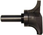 MAGNATE 1298 Shear Under Roundover Router Bit - 5/8" Radius; 7/8" Cutting Length; 1-3/4" Shank Length; 2-5/8" Overall Diameter; BR-27 Bearing; 1/2" Shank Diameter, 2-Flute Carbide Tipped