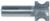 MAGNATE 1302 Finger Nail Router Bit - 3/8" Bead Height; 1/8" Cutting Depth; 1/2" Shank Diameter; 7/8" Overall Diameter; 1-1/2" Shank Length; 2-Flute Carbide Tipped