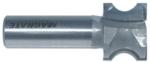 MAGNATE 1302 Finger Nail Router Bit - 3/8" Bead Height; 1/8" Cutting Depth; 1/2" Shank Diameter; 7/8" Overall Diameter; 1-1/2" Shank Length; 2-Flute Carbide Tipped