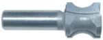 MAGNATE 1303 Finger Nail Router Bit - 1/2" Bead Height; 1/8" Cutting Depth; 1/2" Shank Diameter; 7/8" Overall Diameter; 1-1/2" Shank Length; 2-Flute Carbide Tipped