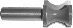 MAGNATE 1304 Finger Nail Router Bit - 5/8" Bead Height; 5/32" Cutting Depth; 1/2" Shank Diameter; 15/16" Overall Diameter; 1-1/2" Shank Length; 2-Flute Carbide Tipped