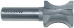 MAGNATE 1305 Finger Nail Router Bit - 3/4" Bead Height; 3/16" Cutting Depth; 1/2" Shank Diameter; 1" Overall Diameter; 1-1/2" Shank Length; 2-Flute Carbide Tipped