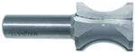 MAGNATE 1306 Finger Nail Router Bit - 7/8" Bead Height; 3/16" Cutting Depth; 1/2" Shank Diameter; 1" Overall Diameter; 1-1/2" Shank Length; 2-Flute Carbide Tipped