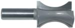 MAGNATE 1309 Finger Nail Router Bit - 1-1/4" Bead Height; 1/4" Cutting Depth; 1/2" Shank Diameter; 1-1/8" Overall Diameter; 1-1/2" Shank Length; 2-Flute Carbide Tipped
