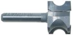 MAGNATE 1321 Finger Nail Router Bit - 5/16" Bead Height; 1/8" Cutting Depth; 1/4" Shank Diameter; 7/8" Overall Diameter; 1-1/4" Shank Length; 2-Flute Carbide Tipped