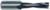 Magnate 1336 Brad Point Boring Bit, 10mm Shank x 57mm OAL - 7.14mm (9/32") Cutting Diameter; Right Rotation, Carbide Tipped Dowel, 27mm Cutting Length