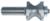 MAGNATE 1342 Classic Astragal Router Bit - 1" Cutting Length; 1/8" & 1/4" Radius; 1-1/8" Overall Diameter; BR-05 Bearing; 1/2" Shank Diameter, 1-1/2" Shank Length, 2-Flute Carbide Tipped
