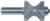 MAGNATE 1343 Classic Astragal Router Bit - 1-3/16" Cutting Length; 5/32" & 5/16" Radius; 1-1/4" Overall Diameter; BR-05 Bearing; 1/2" Shank Diameter, 1-1/2" Shank Length, 2-Flute Carbide Tipped