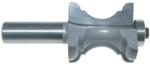 MAGNATE 1344 Classic Astragal Router Bit - 1-1/2" Cutting Length; 3/16" & 1/2" Radius; 1-3/8" Overall Diameter; BR-05 Bearing; 1/2" Shank Diameter, 1-1/2" Shank Length, 2-Flute Carbide Tipped