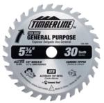 TimberLine 135-300 General Purpose Saw Blade for Portable Machines - 5-3/8" / 5-1/2" Diameter; 5/8" Bore; .071" Kerf; .053" Plate; 15 degree Hook; 30-Tooth, Wood Cutting Trim, ATB Grind, Carbide Tipped