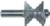 Magnate 1364 Double Round Over Molding Router Bit - 3/16" Radius; 1" Bead Height; 1-1/4" Cutting Length; 1-5/8" Overall Diameter; BR-05 Bearing